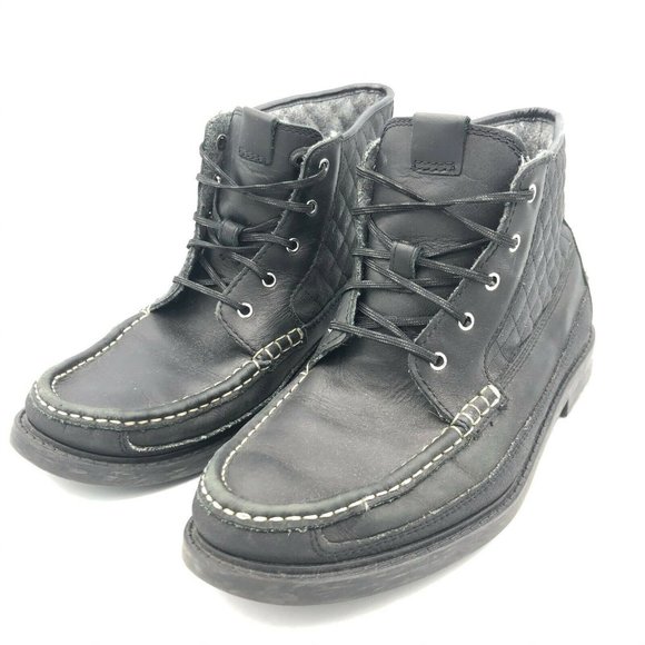 Cole Haan Mens Pinch Black Ankle Boots Size 8.5 M - Picture 3 of 6